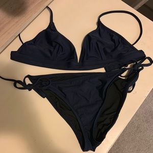 J. Crew Triangle Top and Tie Bikini Bottom